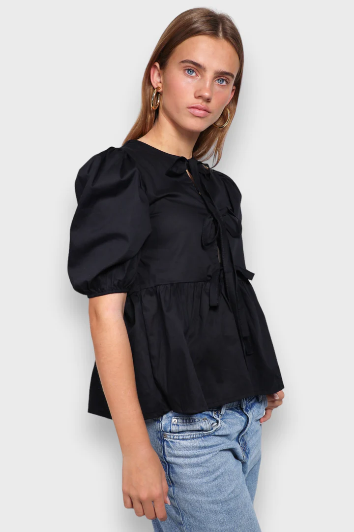 Leonore - Blouse avec manches bouffantes pour femmes