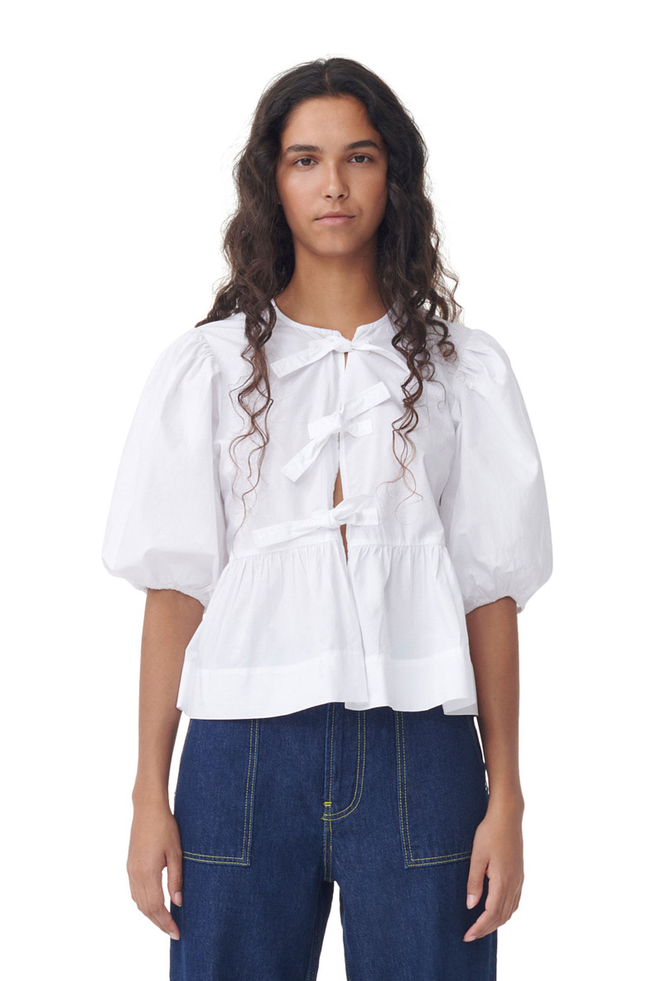 Leonore - Blouse avec manches bouffantes pour femmes