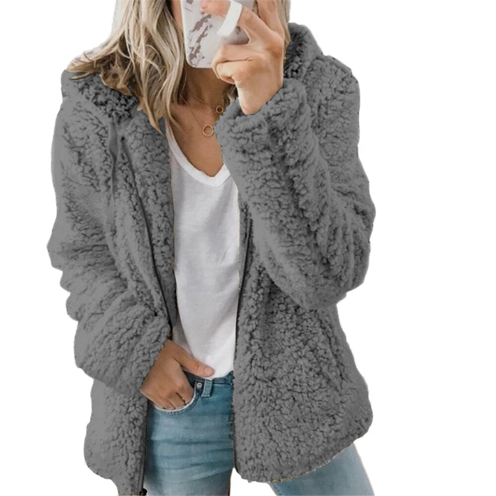 Blød tyk strikcardigan til kvinder - Natasha