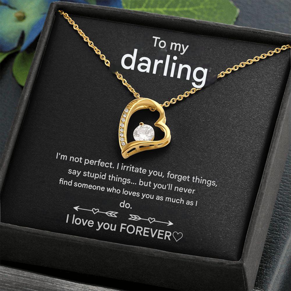 Liora – náhrdelník srdce striebro alebo zlato – štýlový a nastaviteľný