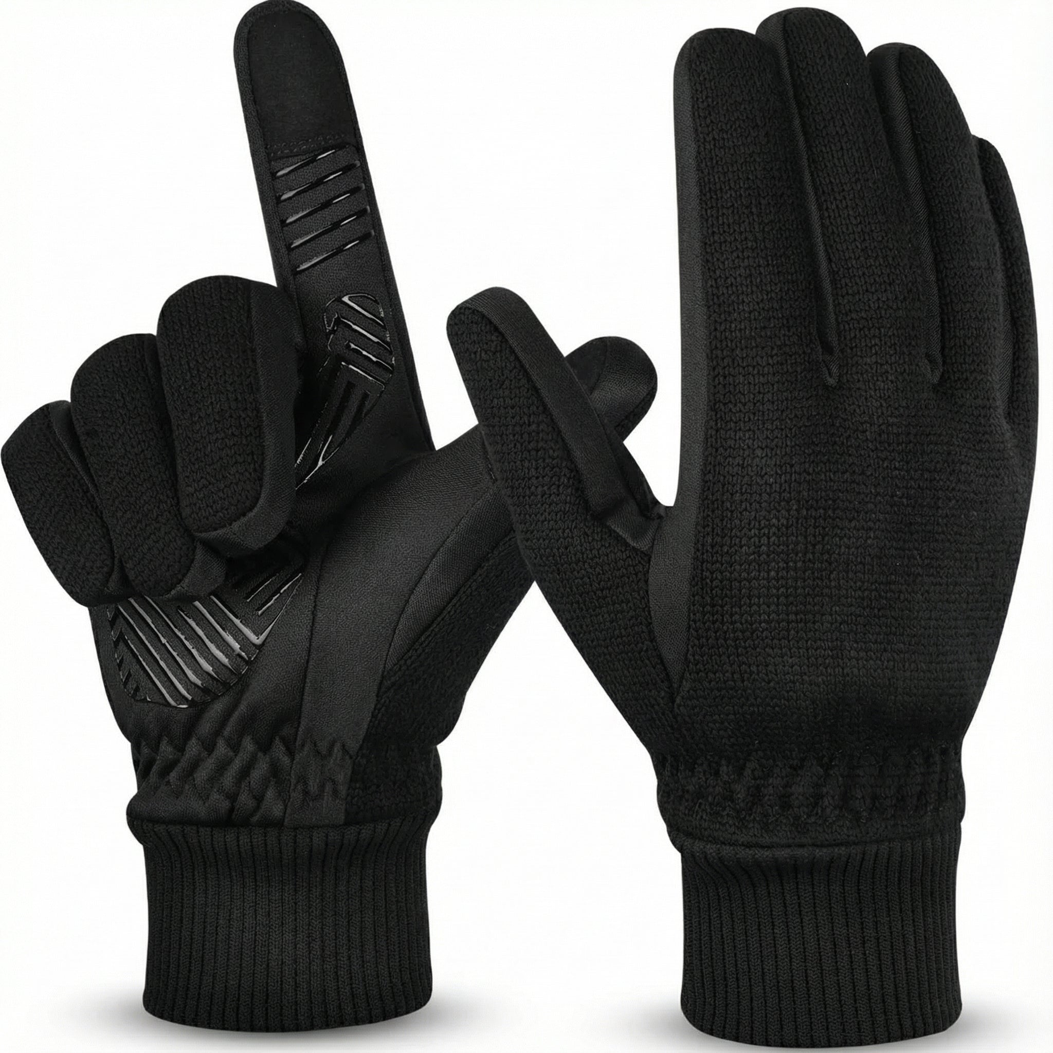 Guanti invernali ThermoFit con schermo tattile – Antiscivolo e antivento