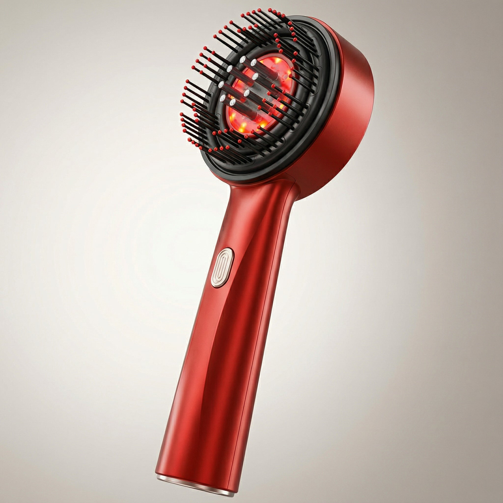 Peigne de massage électrique – Vibration, lumière rouge & design ergonomique