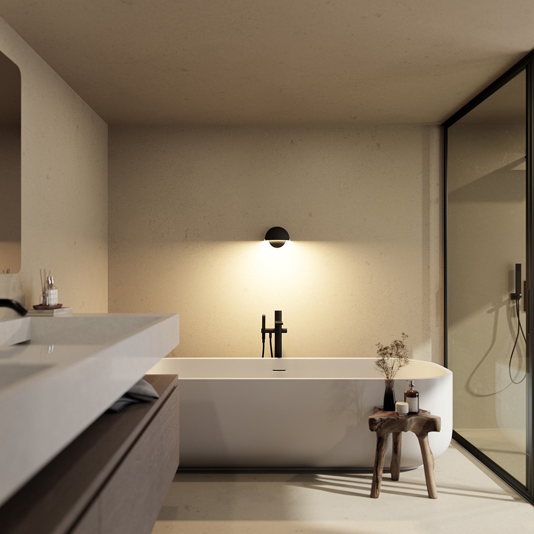 AquaLight - LED vonkajšie nástenné svietidlo s teplým svetlom