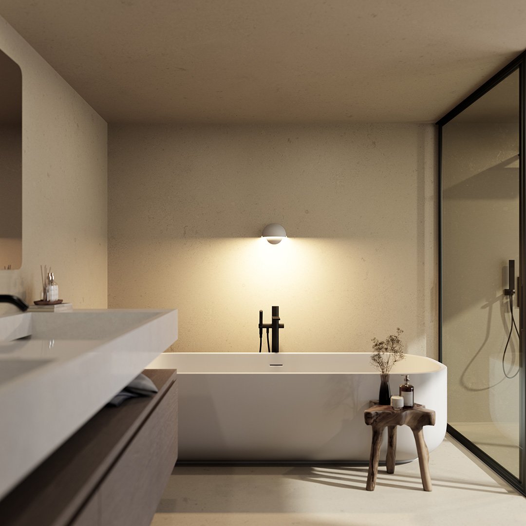 AquaLight - LED vonkajšie nástenné svietidlo s teplým svetlom