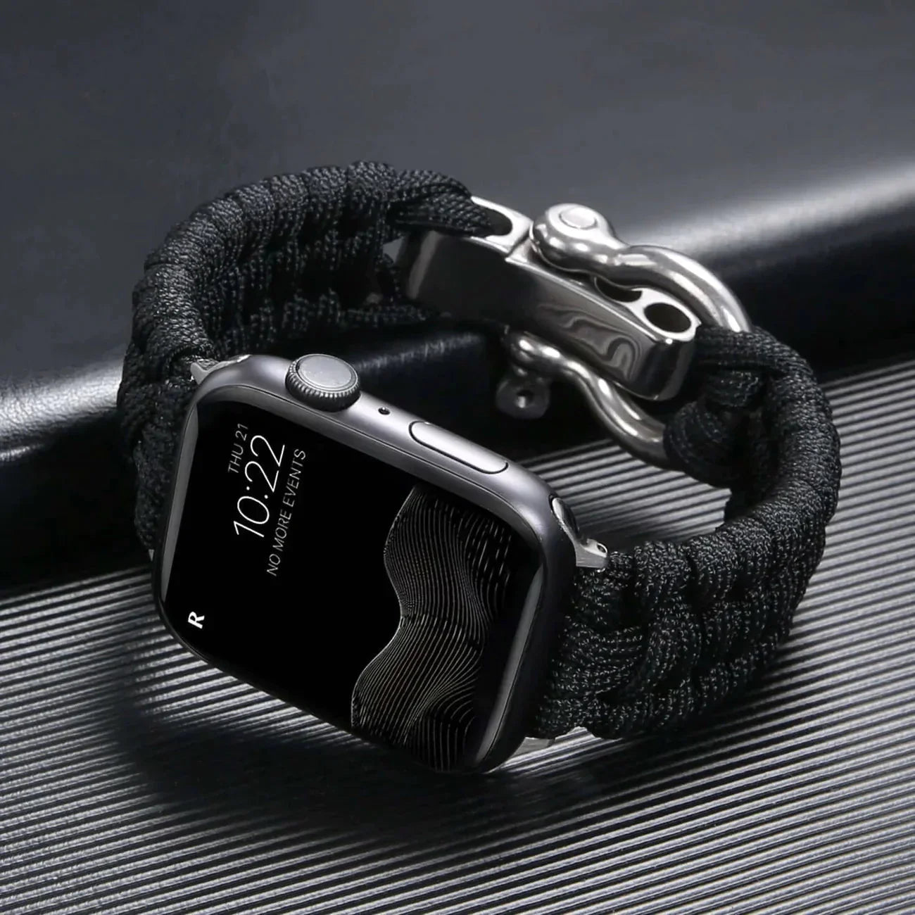 FlexiWrist – Paracord Armband für Apple Watch – Verstellbar & robust