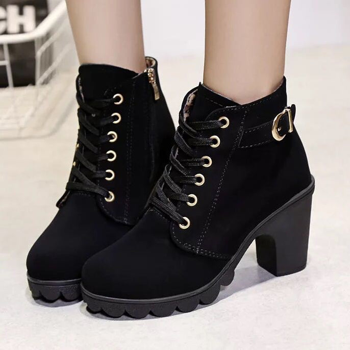 Avery Winterstiefel | Veteranenstiefel mit Absatz in 4 Farben für den Winter