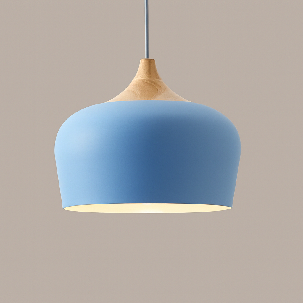 Nordylight – Lampada a sospensione Pastello Metallo & Legno – Regolabile Design Retrò