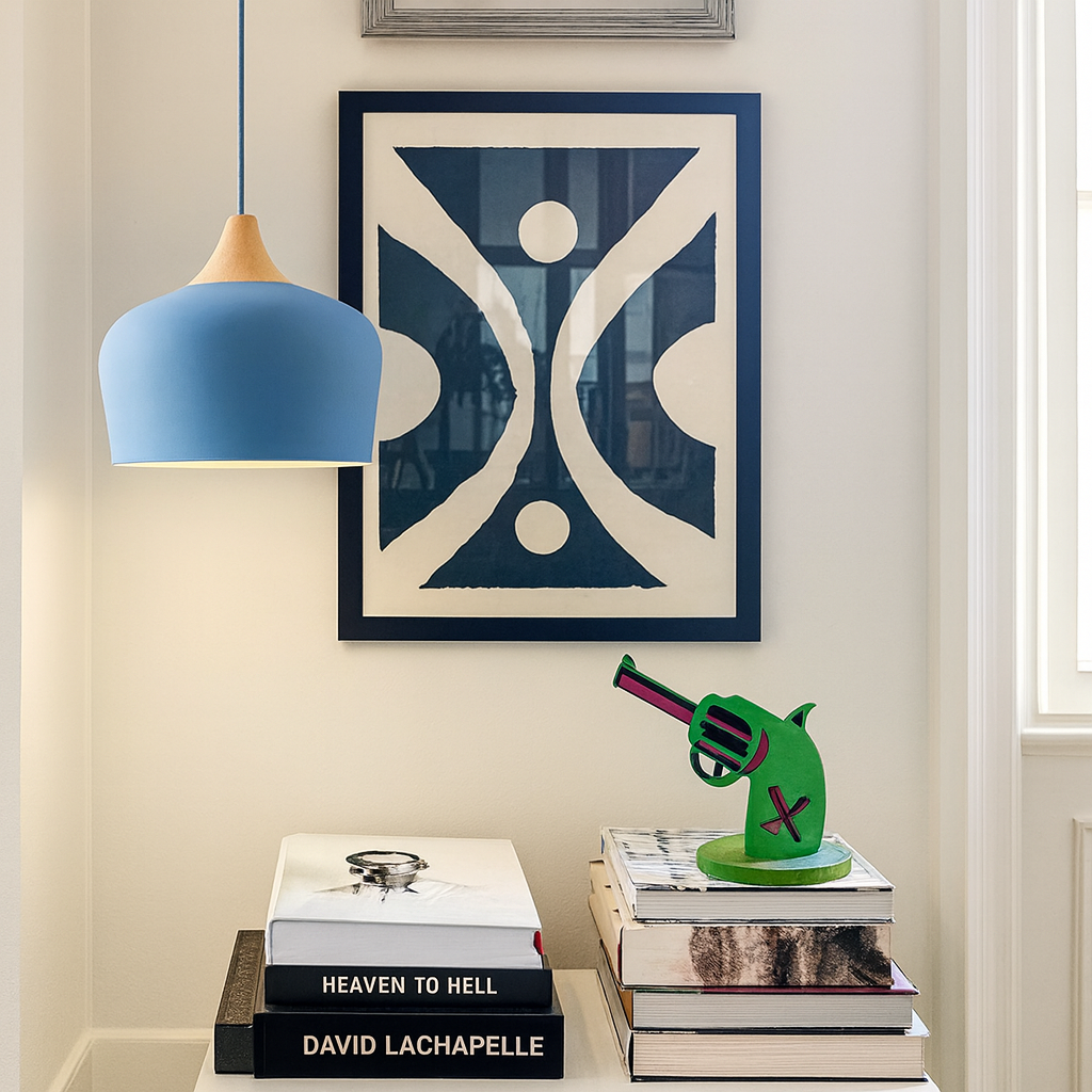 Nordylight – Lampada a sospensione Pastello Metallo & Legno – Regolabile Design Retrò