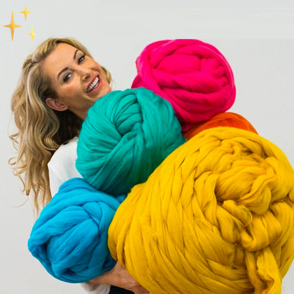 Wooloria – XXL Chunky Strickgarn 1000g – Weich & vielseitig für Strickprojekte