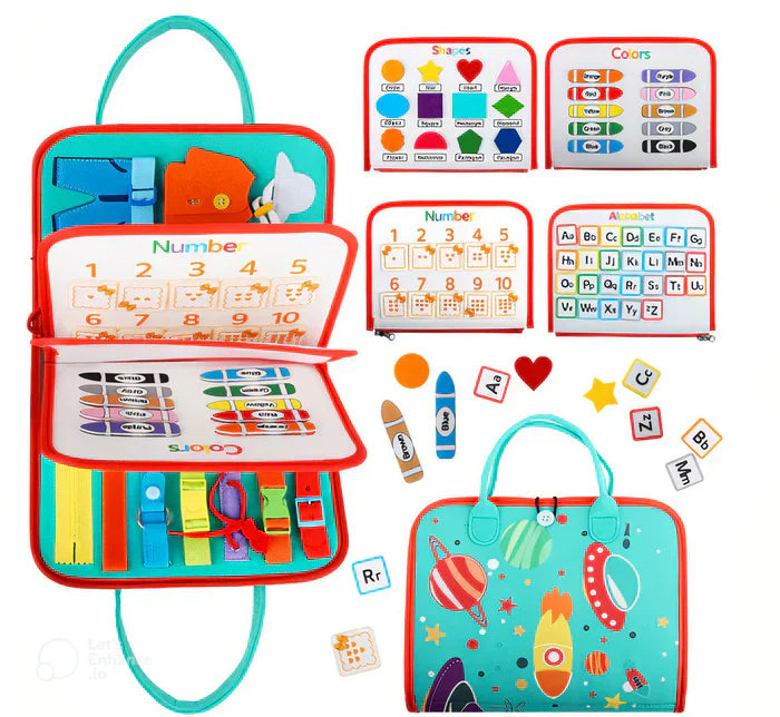Montessori colori e forme libro per bambini piccoli - SensesAdventure
