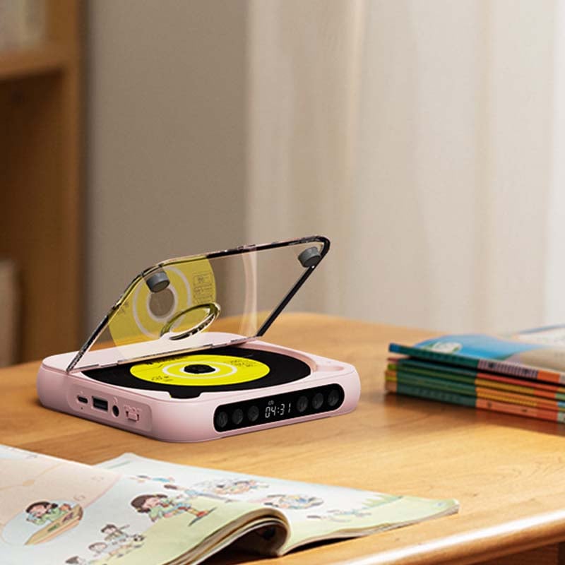 Tragbarer CD-Player – Bluetooth 5.3 mit Wiederaufladbarem Akku
