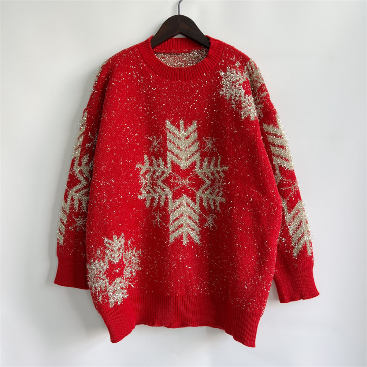 Maglione con fiocchi di neve - Maglione invernale accogliente e festivo