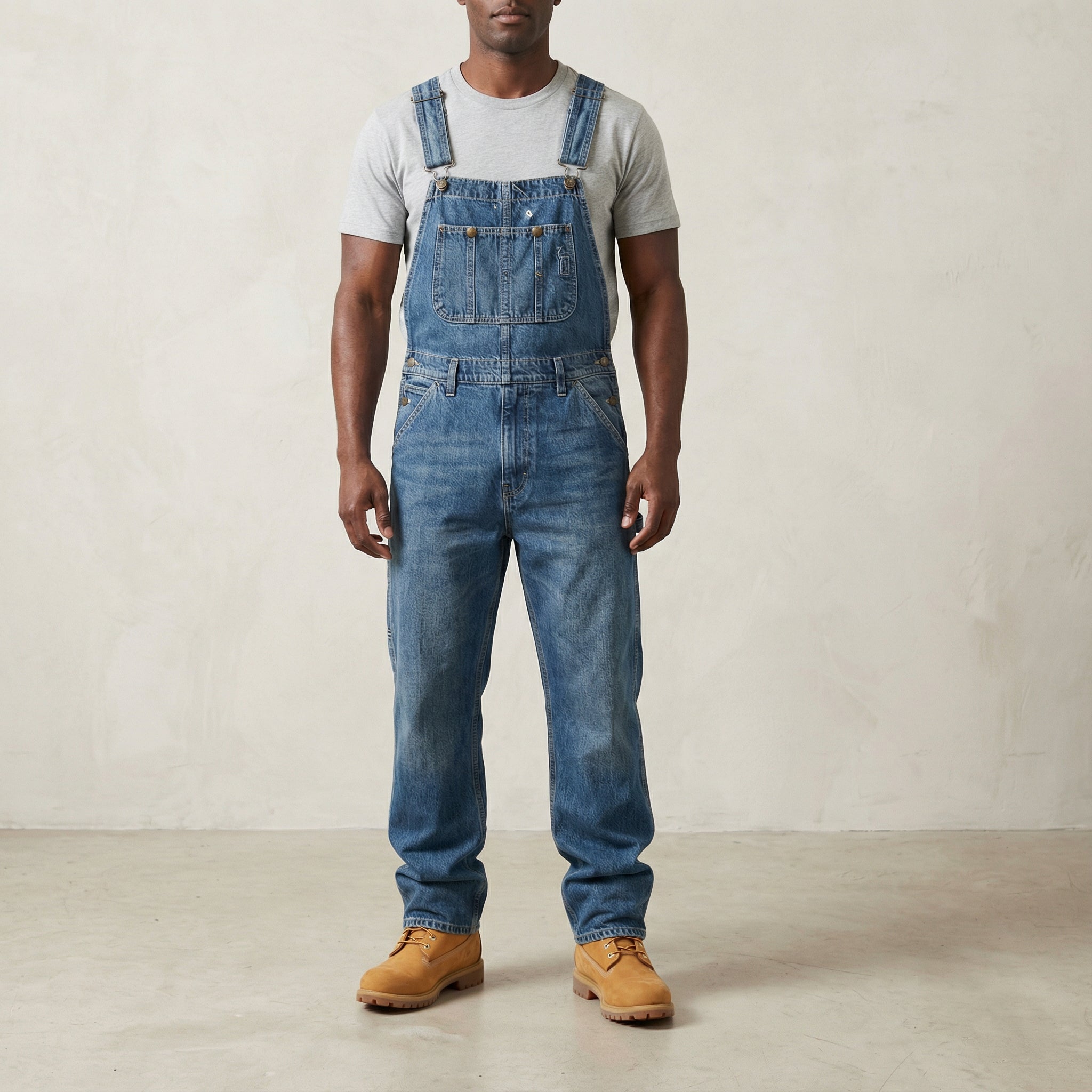 Kelim – Pánske nohavice na traky z denimu so švovými detailmi – Streetwear a každodenné nosenie