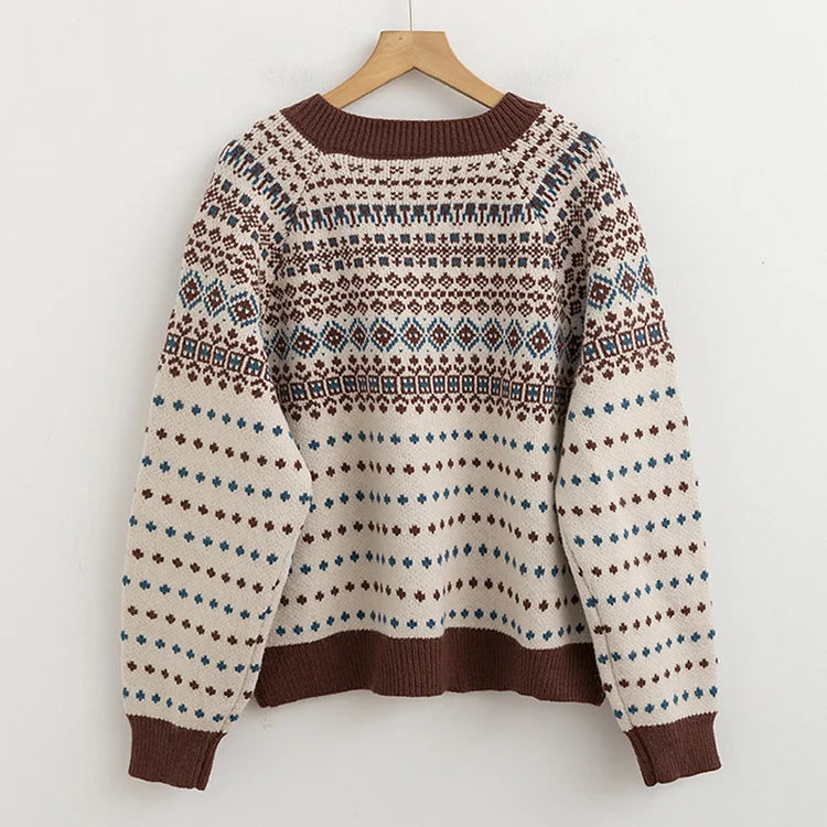 Cardigan avec motif traditionnel Fair-Isle - Reagan