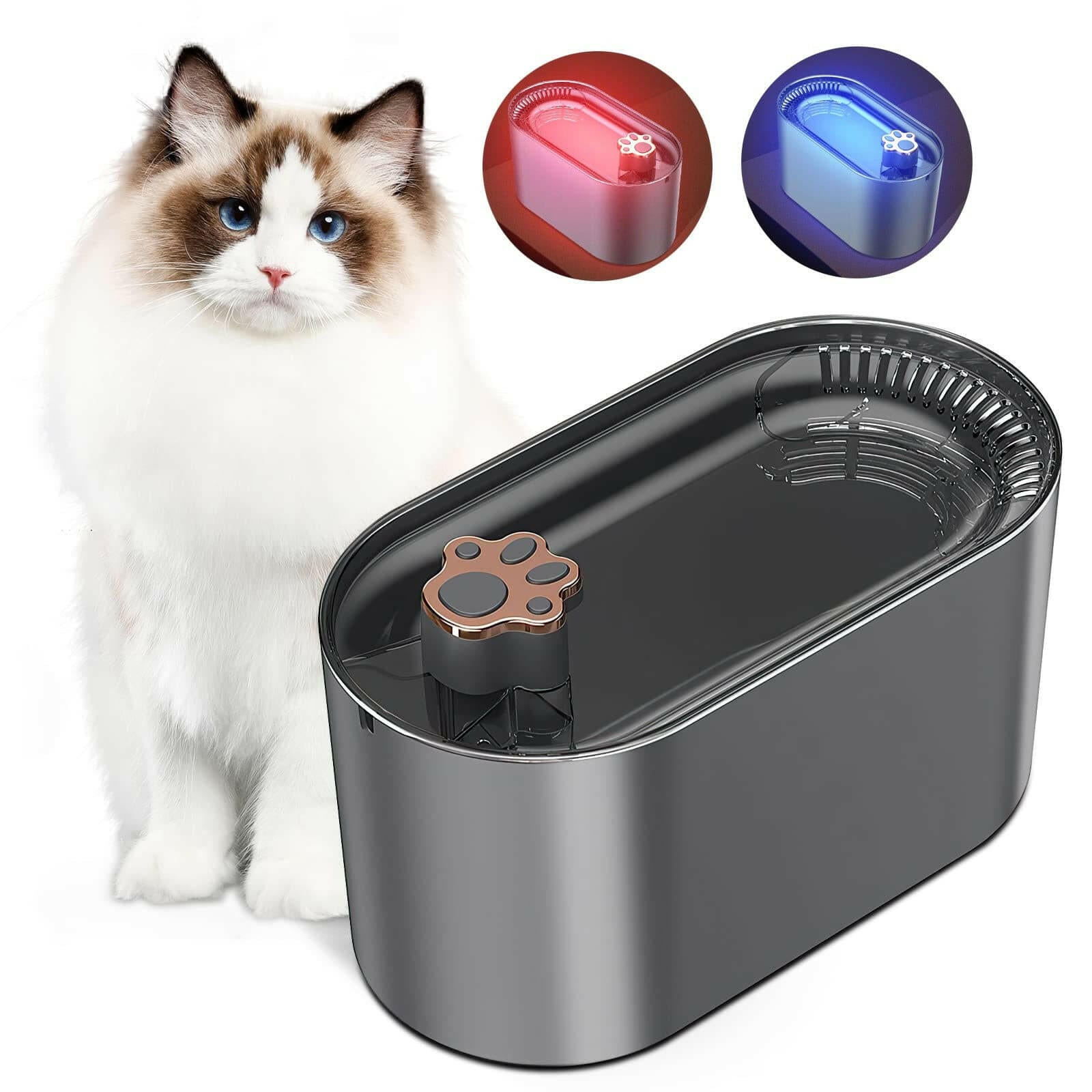Bolendo Pet Ultra-leiser Wasserspender mit LED-Beleuchtung Wasserfontäne