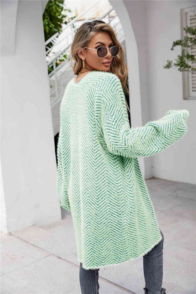 Cardigan avec motif chevrons - Silavia
