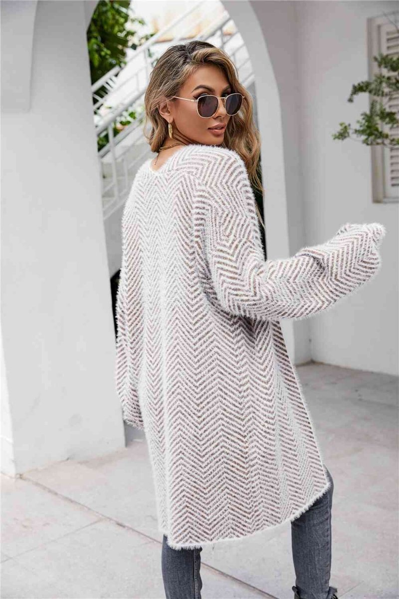Cardigan avec motif chevrons - Silavia