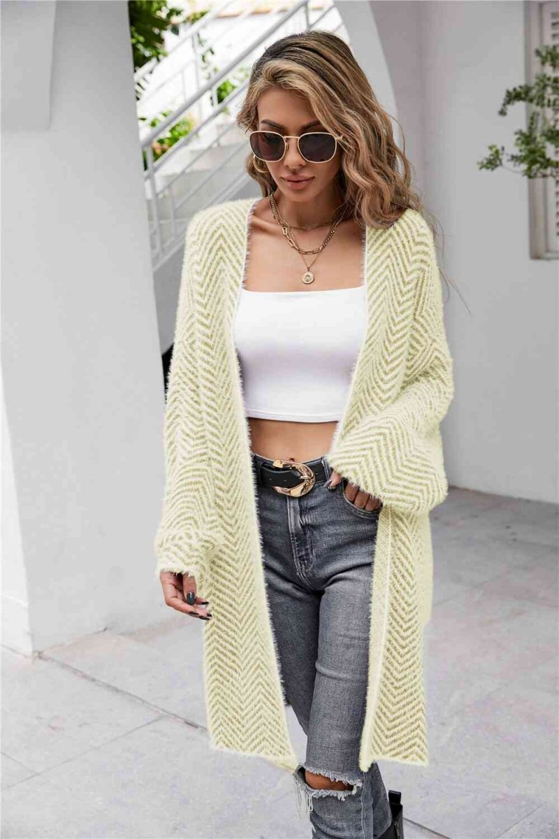 Cardigan avec motif chevrons - Silavia