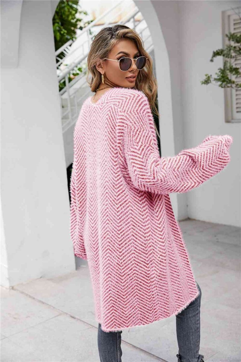 Cardigan avec motif chevrons - Silavia
