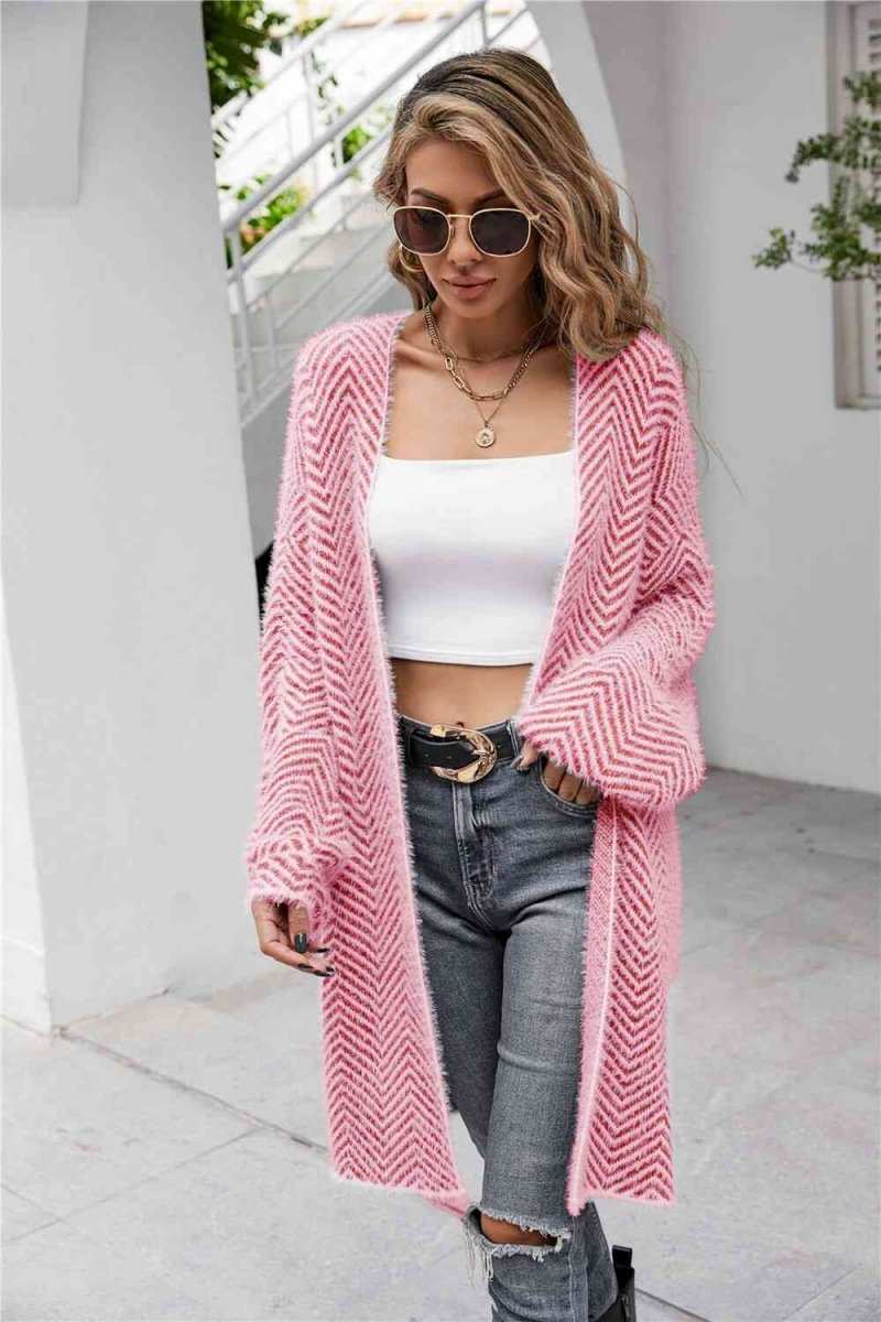 Cardigan avec motif chevrons - Silavia