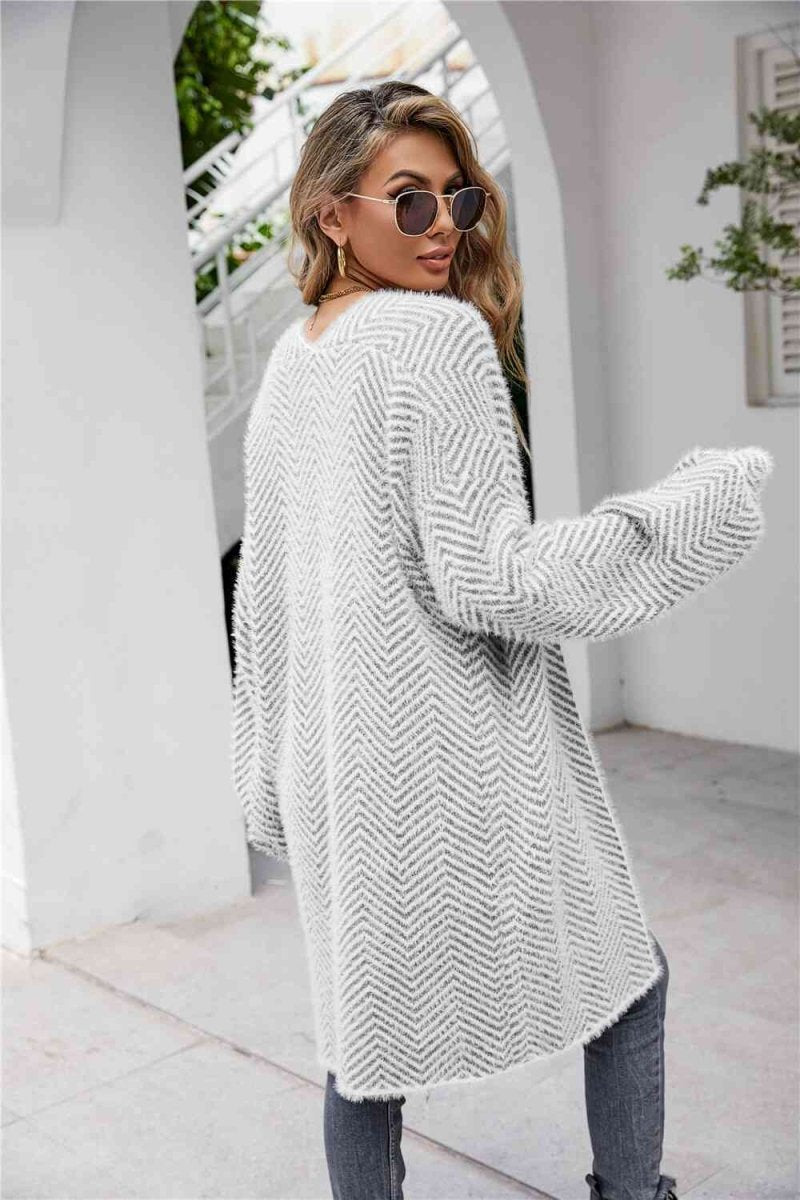 Cardigan avec motif chevrons - Silavia