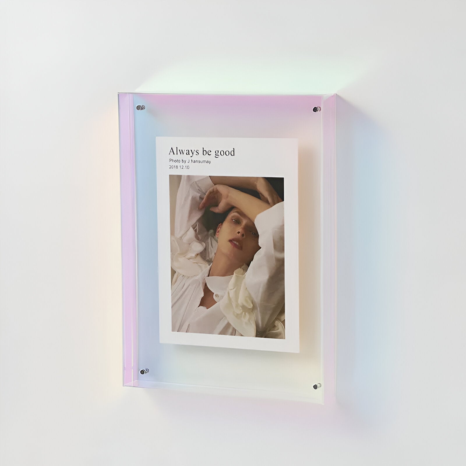 Cadre photo acrylique transparent – Design minimaliste en acrylique clair