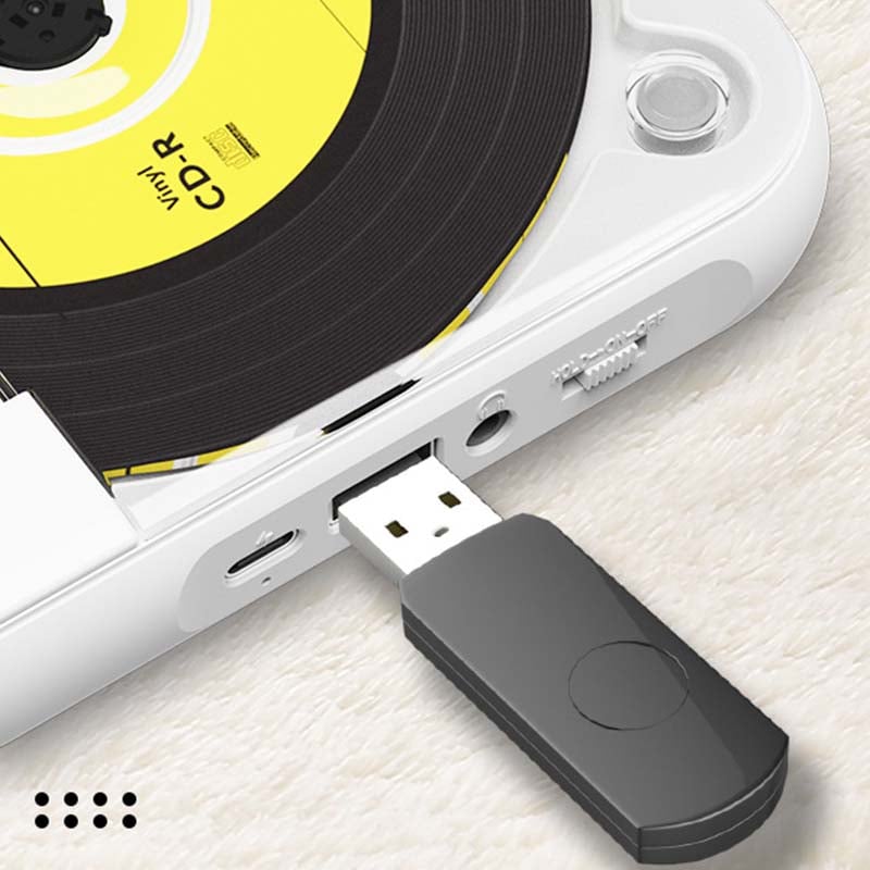 Tragbarer CD-Player – Bluetooth 5.3 mit Wiederaufladbarem Akku