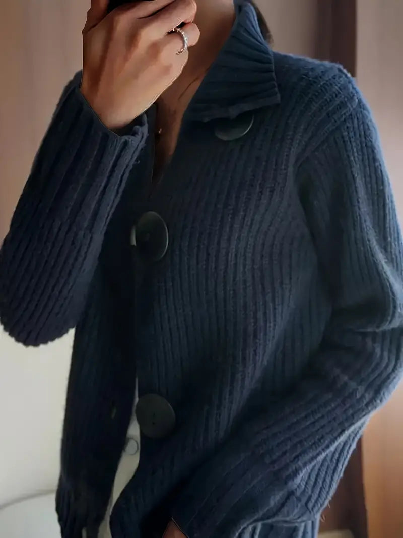 Willey - Vintage pletený svetr s výstřihem do V a dlouhými rukávy pro dámy