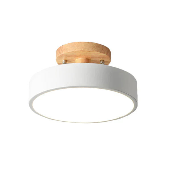LumiNord – Lampada da soffitto LED scandinava legno & metallo – moderna & efficiente