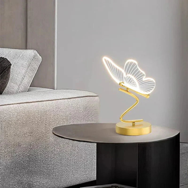 Lampada da tavolo LED farfalla di lusso - Illuminazione ambientale moderna