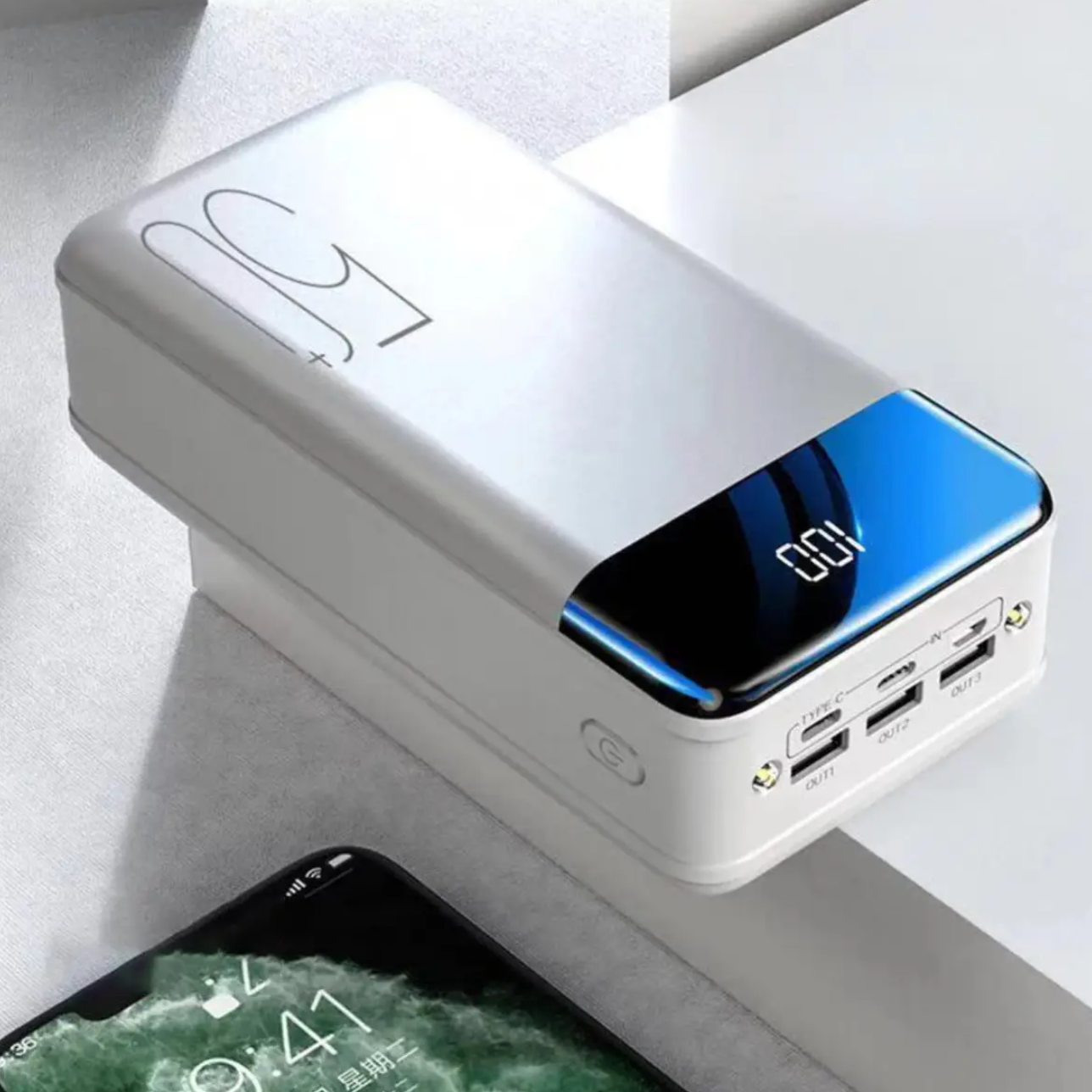 VoltEdge – Powerbank 50.000 mAh hurtigopladning – ideel til rejser