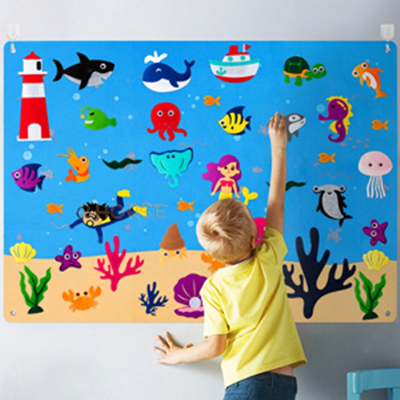 Tavola da gioco per bambini piccoli in feltro - FeltAvventure