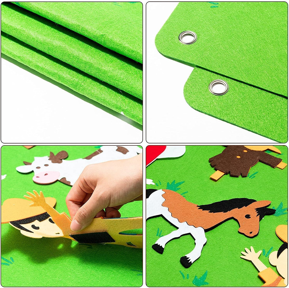 Tavola da gioco per bambini piccoli in feltro - FeltAvventure