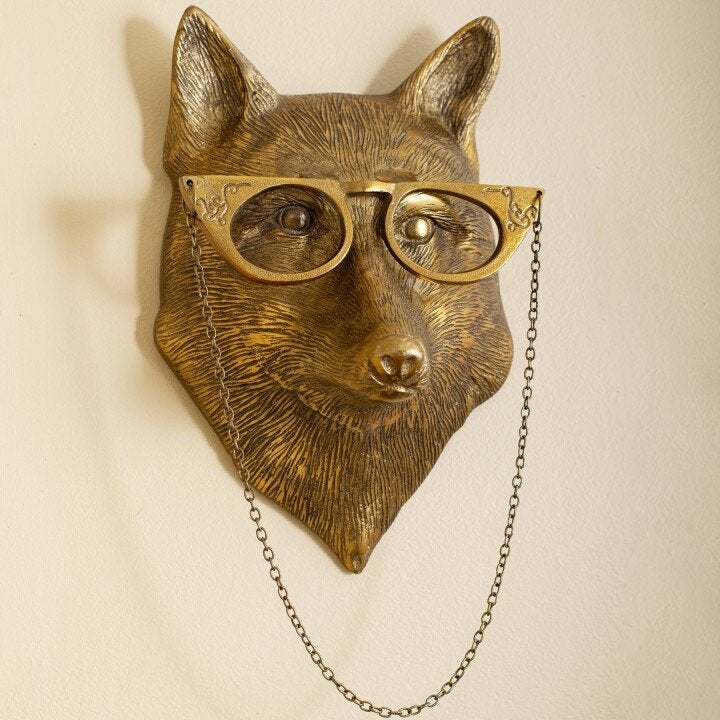 WallCritters – Decorazione da parete con testa di animale giocosa – Design in resina dipinto a mano