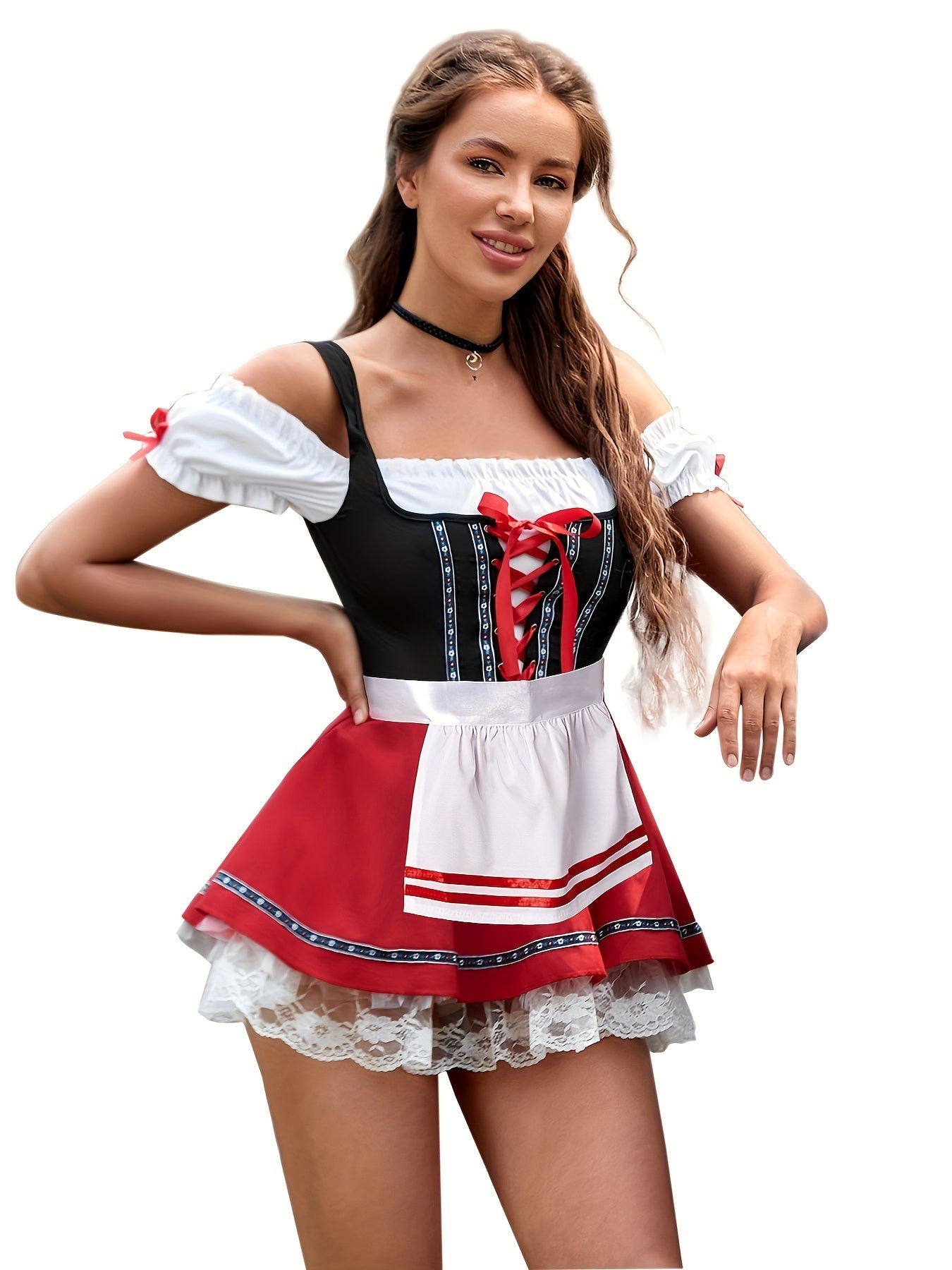 Bolendo Oktoberfest Dirndlkleid für Damen - Traditionelles Bierkleid für Partys