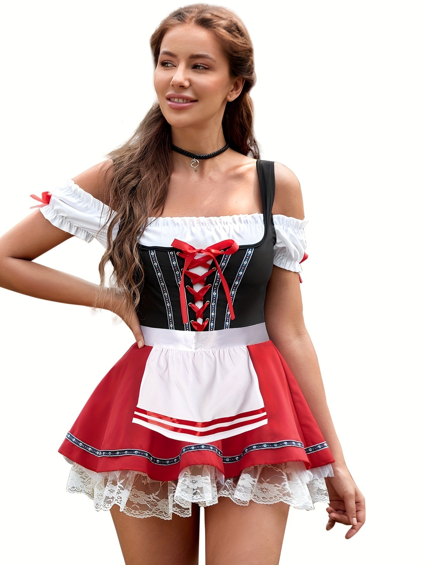 Bolendo Oktoberfest Dirndlkleid für Damen - Traditionelles Bierkleid für Partys