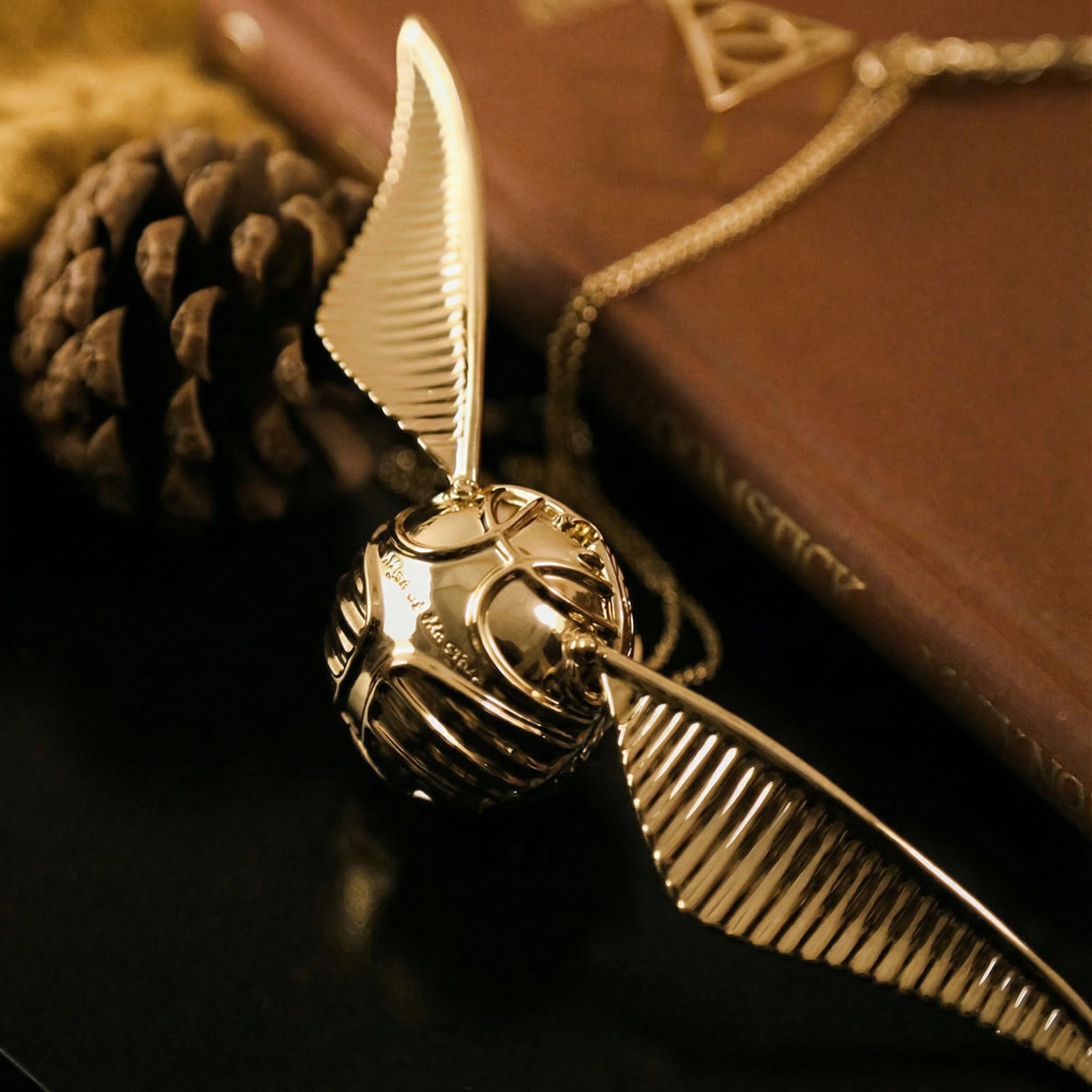 Goldene Fang | Pozlátený 18k poklad krúžok krabička pohyblivý luxusný šperk