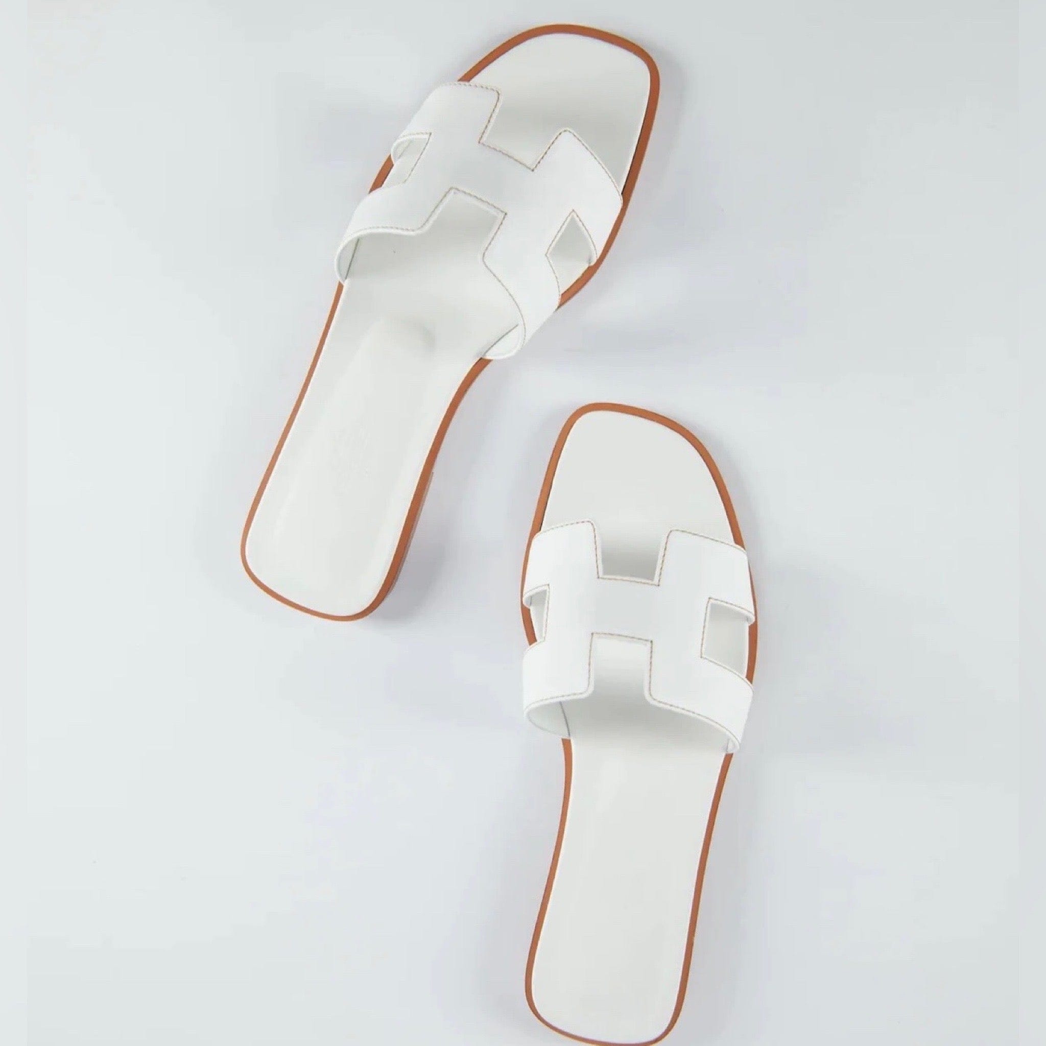 Bolendo Damen Slippers – Luxuriöse & Bequeme Sommer Schlappen aus Leder | Rutschfest & Elegant