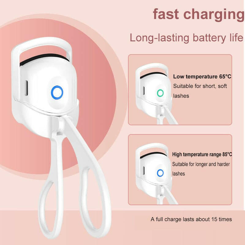 Bolendo Piega Ciglia Portatile con Pettine Riscaldato Elettrico