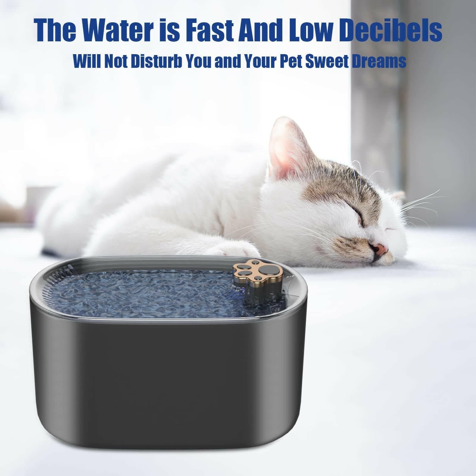 Bolendo Pet Ultra-leiser Wasserspender mit LED-Beleuchtung Wasserfontäne