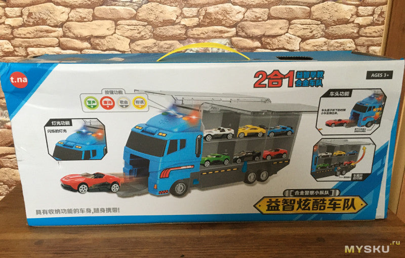 BuildMaster – Bygge-legetøjsvognsæt med tipvogn, kran og gravemaskine