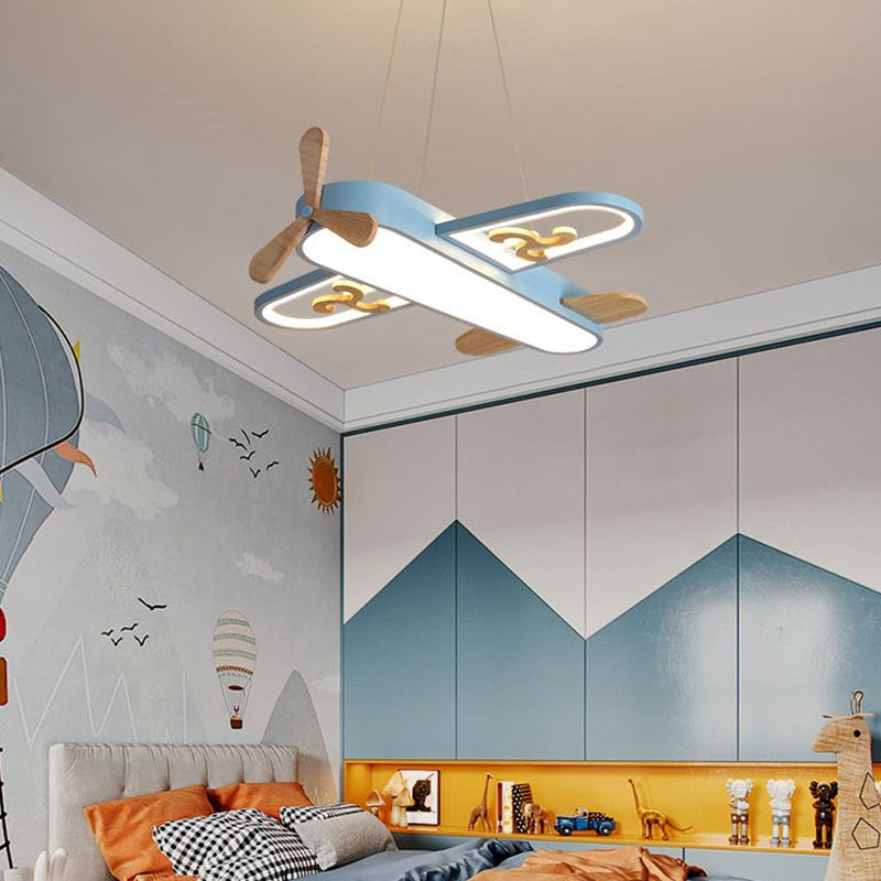 Kinderzimmer Deckenlampe – Flugzeugdesign mit LED-Beleuchtung & Fernbedienung für Anpassbare Lichtstimmungen