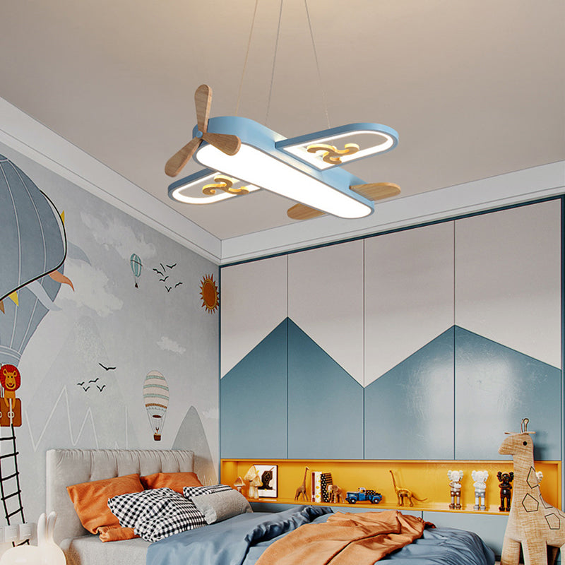 Kinderzimmer Deckenlampe – Flugzeugdesign mit LED-Beleuchtung & Fernbedienung für Anpassbare Lichtstimmungen
