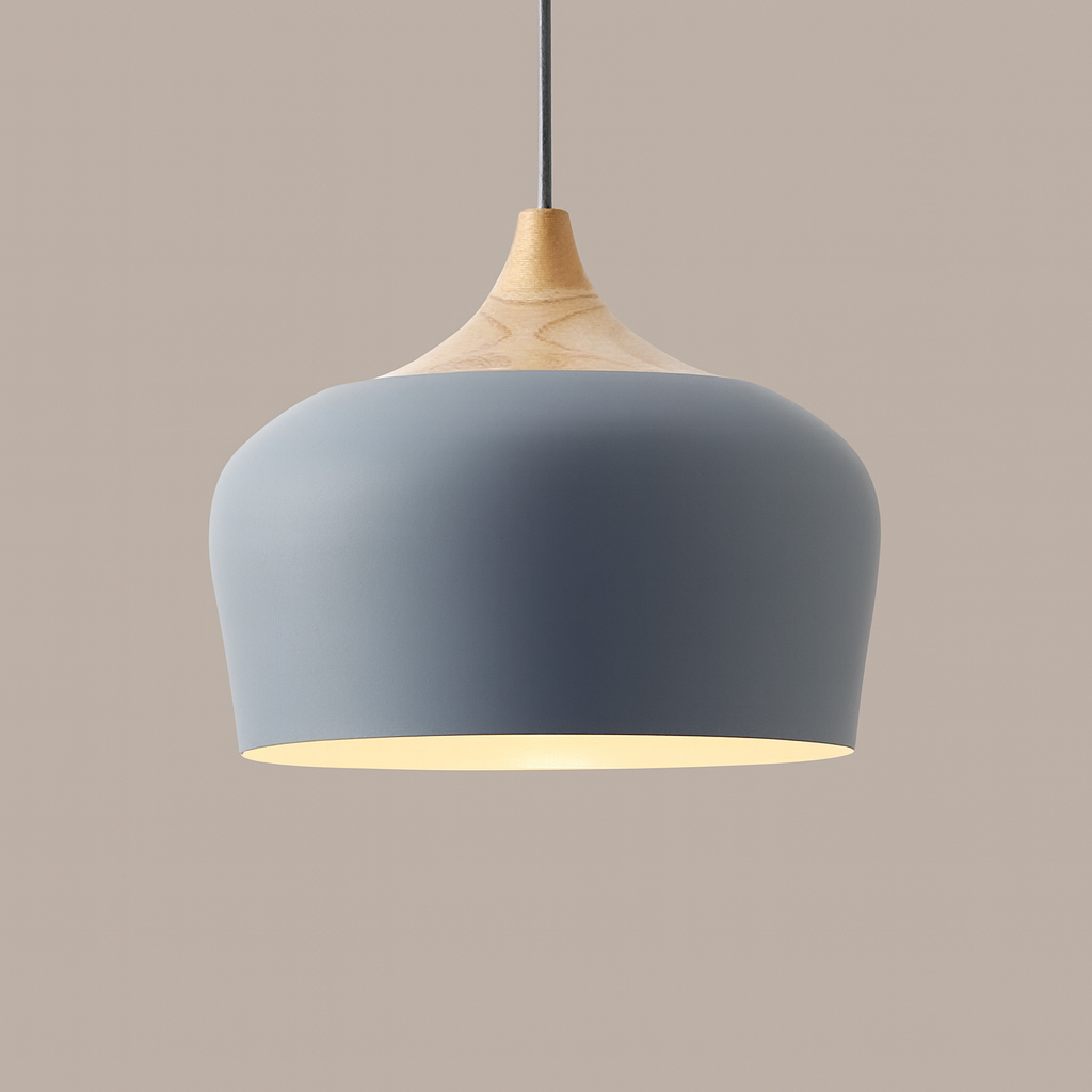 Nordylight – Lampada a sospensione Pastello Metallo & Legno – Regolabile Design Retrò
