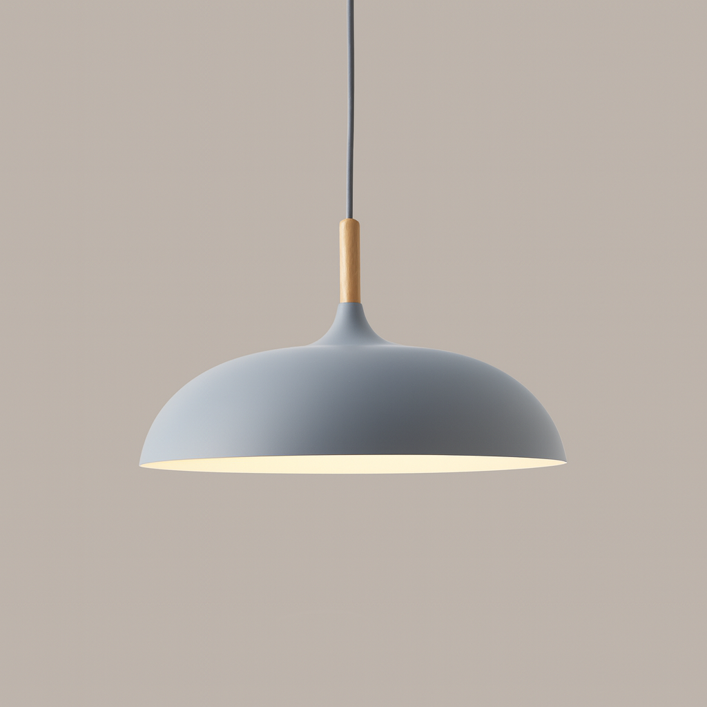 Nordylight – Lampada a sospensione Pastello Metallo & Legno – Regolabile Design Retrò
