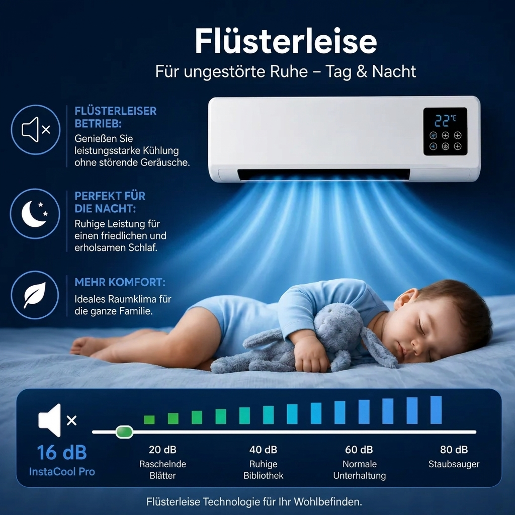 Wand-Luftkühler & Heizlüfter – 2-in-1 Gerät mit Timer und Fernbedienung
