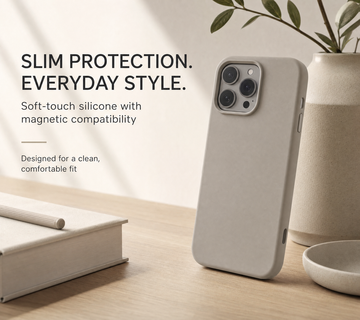 Cover per iPhone MagSafe – custodia in silicone con effetto soft touch e protezione per la fotocamera