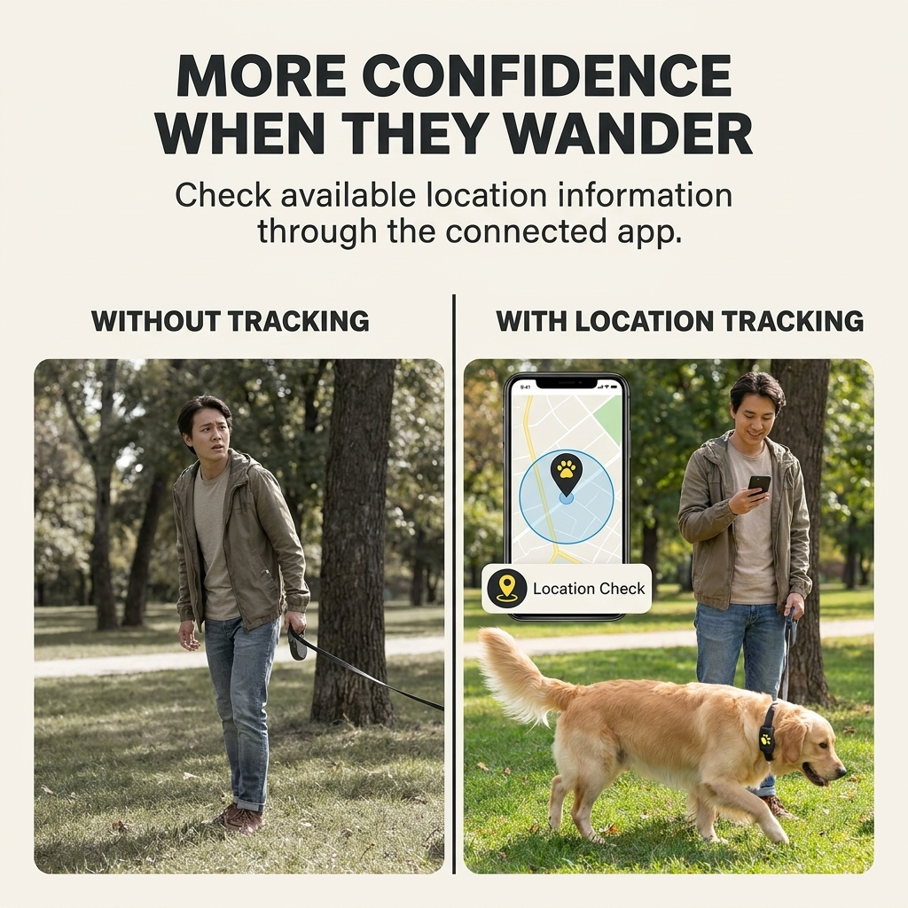 Localizzatore GPS per cani e gatti – Posizionamento in tempo reale con design compatto e batteria durevole
