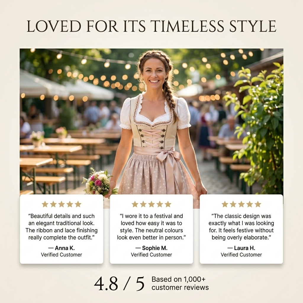 DIA klassieke traditionele kleding voor dames – dirndl met schort en blouse