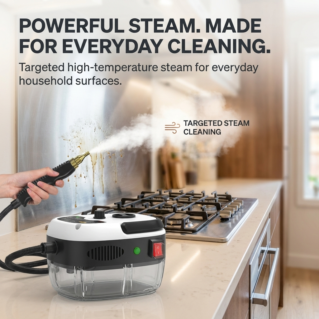 Nettoyeur vapeur haute pression – puissance 2500W et 6 niveaux de vapeur